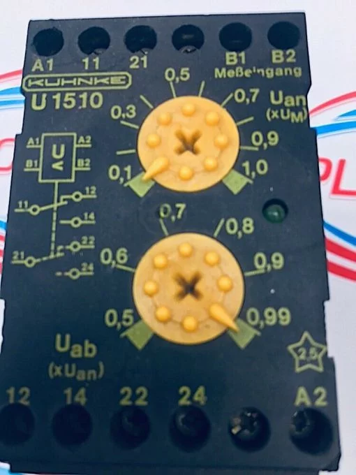 KUHNKE U1510.2 VOLTAGE MONITOR RELAY  6A 250VAC - Image 2