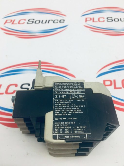 KLOCKNER MOELLER Z1-57 THERMAL OVERLOAD RELAY - Image 3