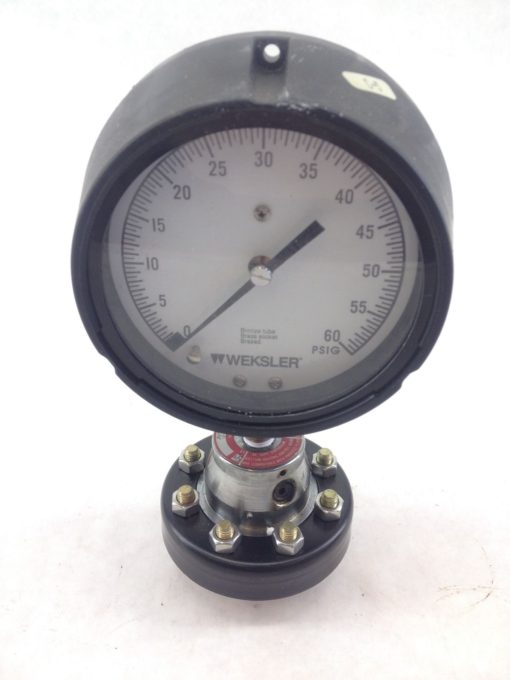 NEW! WEKSLER G23-15A PRESSURE GAUGE WITH ASHCROFT C1215 SS REGULATOR (B215) 2