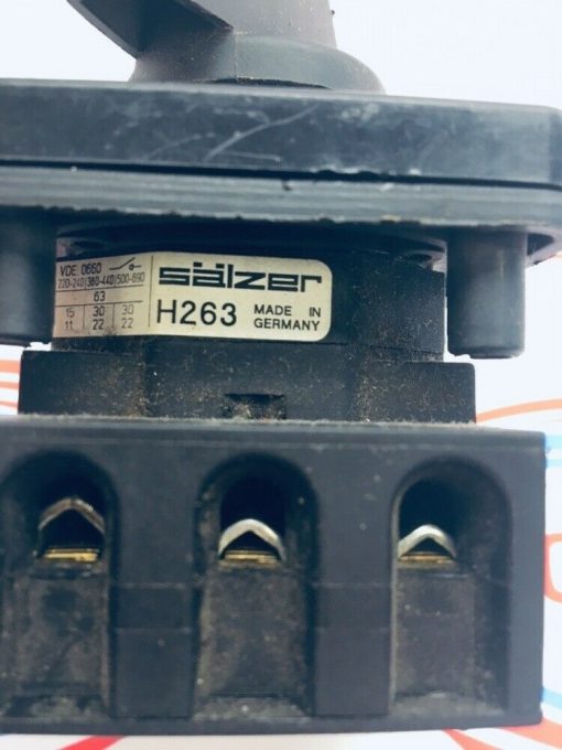 SALZER H263 OFF/ON SELECTOR SWITCH - Image 2