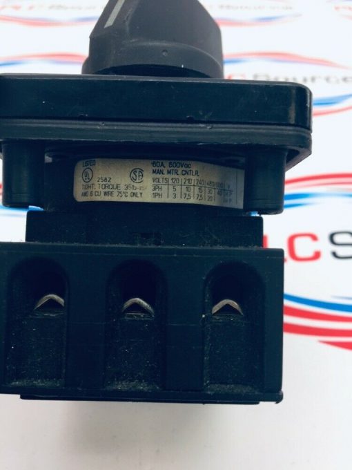 SALZER H263 OFF/ON SELECTOR SWITCH - Image 3