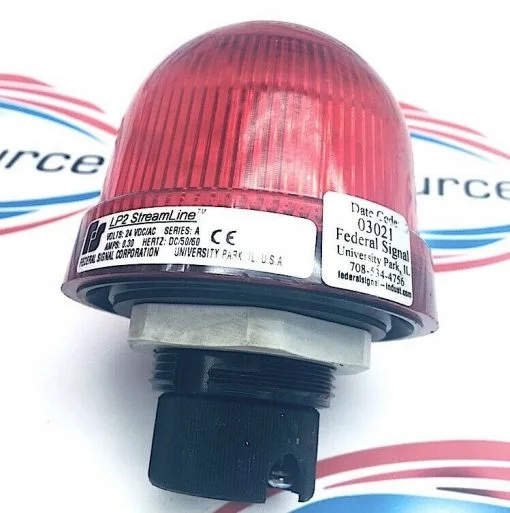FEDERAL SIGNAL LP2 RED STREAMLINE STROB 24VOLTS SERIES A