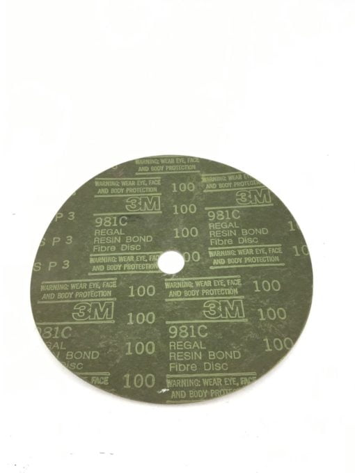 LOT OF 63 NEW 3M 7″ COATED REGAL RESIGN BOND FIBER GRIT-LOK DISCS, B309 1