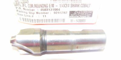HERTEL 79572806 3FL COR ROUNDING E/M 1/4X3/4 SHANK COBALT NEW!!! (J68) 1