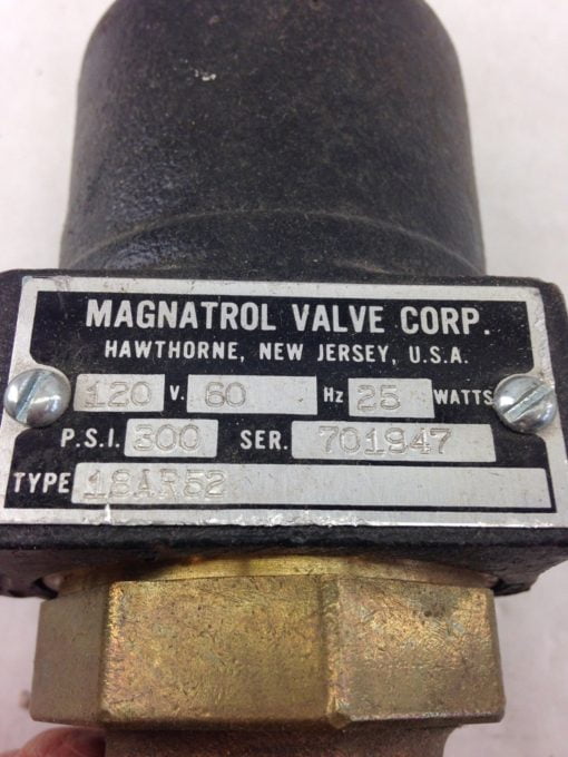 MAGNATROL VALVE CORP 18AR52 SOLENOID VALVE (B423) 2