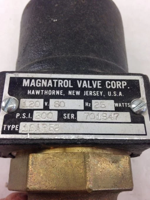 MAGNATROL VALVE CORP 18AR52 SOLENOID VALVE (B423) 2
