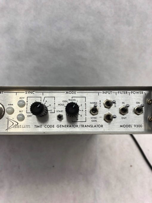 USED TESTED DATUM TIME CODE GENERATOR / TRANSLATOR MODEL 9300, FAST SHIP! (B424) 2