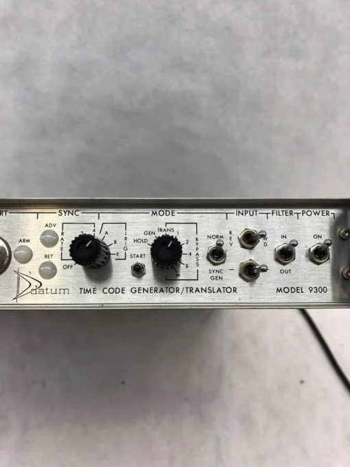 USED TESTED DATUM TIME CODE GENERATOR / TRANSLATOR MODEL 9300, FAST SHIP! (B424) 2