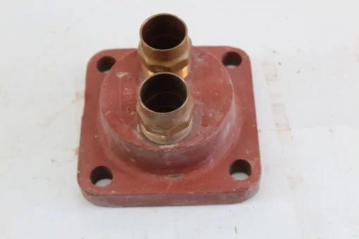 4 bolt flange 6X6 Cast iron duel 1 1/2â? pipe Butt-weld EN8638 *new* (B237) 2