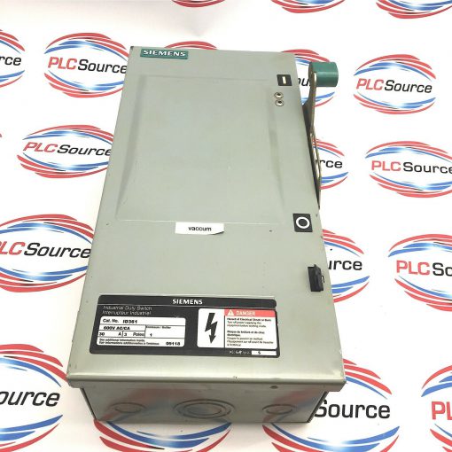 SIEMENS ID361 INDUSTRIAL DUTY ENCLOSED SWITCH STATION 600V 30A 3 POLE