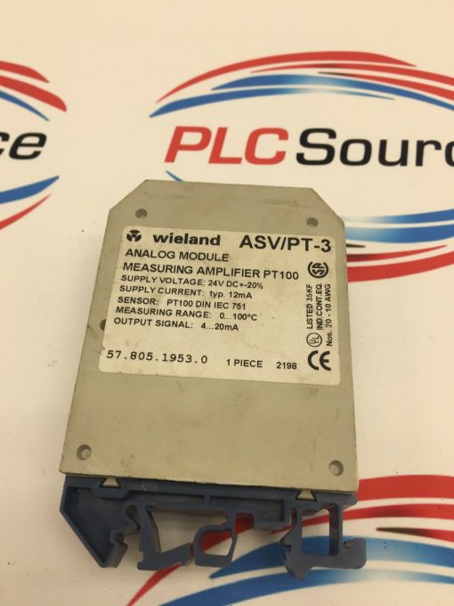 WIELAND ASV PT 100-3 ANALOG MODULE - Image 2