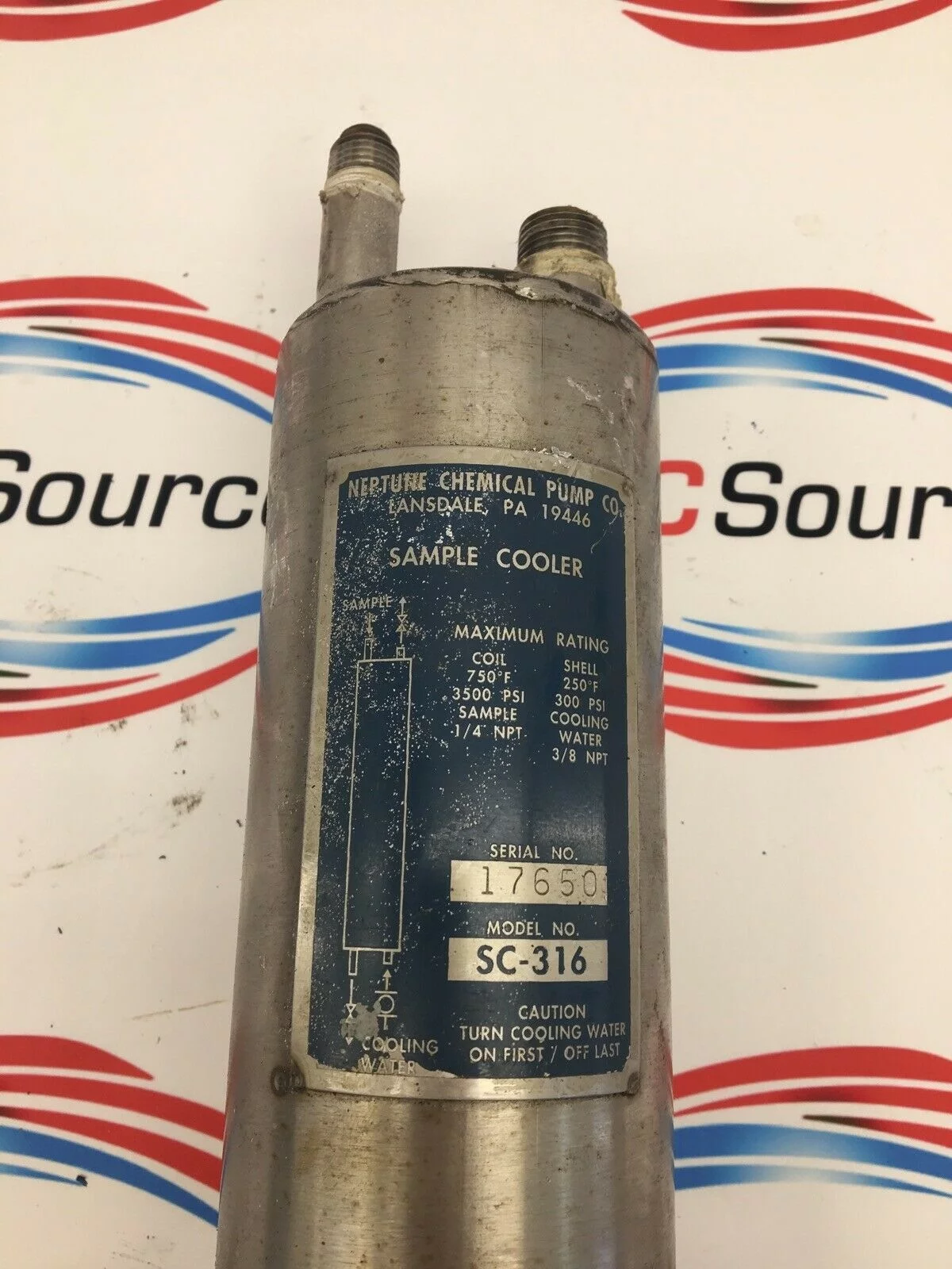 NEPTUNE CHEMICAL PUMP SC-316 SAMPLE COOLER - Image 3