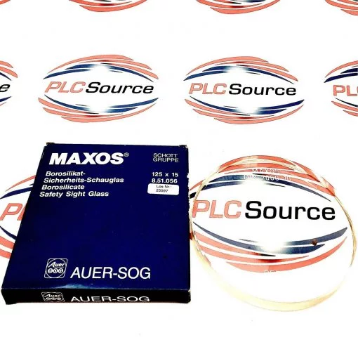 MAXOS DIN 7080-10 BOROSILICATE SAFETY SIGHT GLASS 125X15