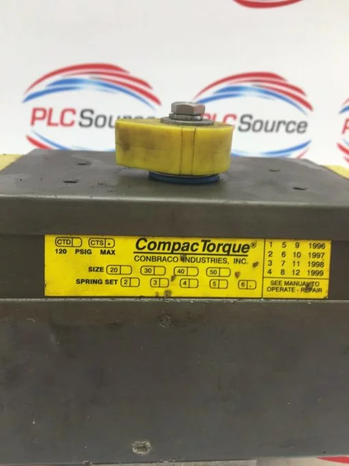 CONBRACO COMPAC TORQUE CTS120  10bar 120PSI PNEUMATIC ACTUATOR - Image 2