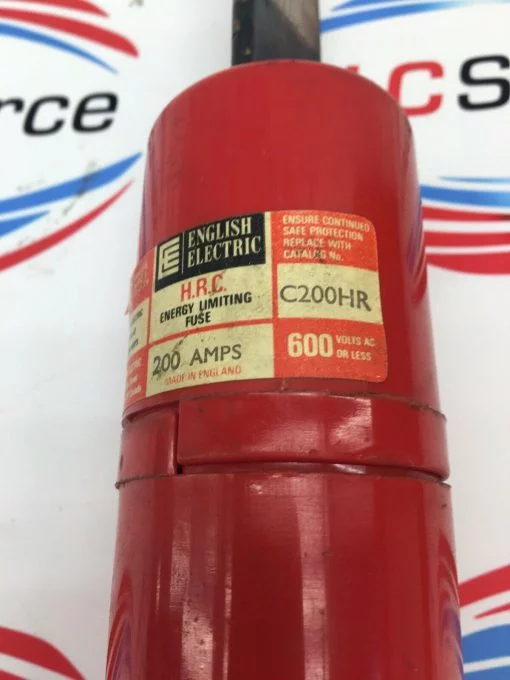 ENGLISH ELECTRIC C200HR HRC FUSE 200A  600V - Image 3
