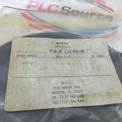 WATTS 0599261  DIAPHRAGM PUMP ACV REPAIR KIT for 2 1/2- 3" SIZE VALVE - Image 2