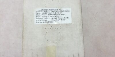 NEW, SEALED BOX! ORANGE RESEARCH GAUGE 1201PGS-1C-2