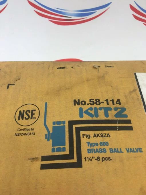 KITZ 58-114 TYPE 600 BRASS BALL 1 1/4” VALVE ASSEMBLY  LOT OF 6 - Image 3