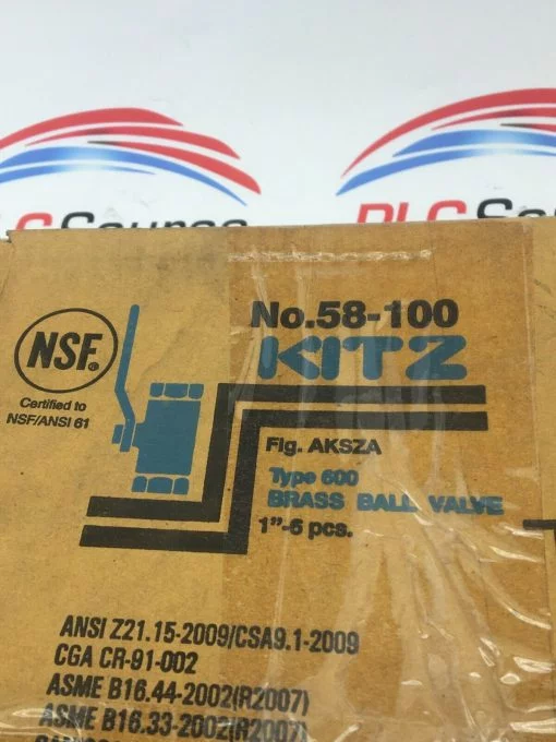 KITZ 58-100 TYPE 600 BRASS BALL 1” MANUAL VALVE ASSEMBLY LOT OF 6 - Image 3