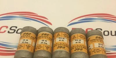 G & C CIS60 60A HRC FUSE LINKS   Lot of 5