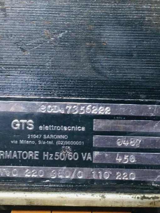 GTS ELETTROTECNICA 0487 TRANSFORMER  7356222 - Image 3