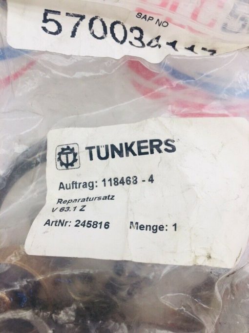 TUNKERS 118468-4 CLAMP REPAIR KIT  V63.1Z - Image 2
