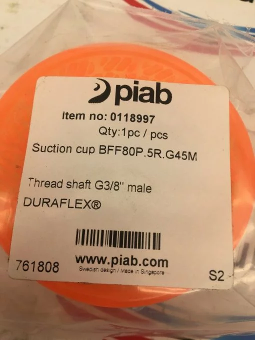 PIAB BFF80P.5R.G45M FLAT BELLOWS FRICTION with MESH FILTER 0118997 G3/8" MALE - Image 2