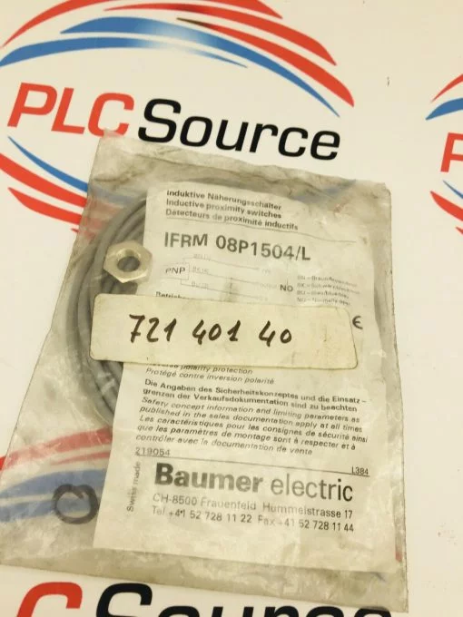 BAUMER ELECTRIC IFRM 08P1504/L PROXIMITY SWITCH  Lot of 2 - Image 3