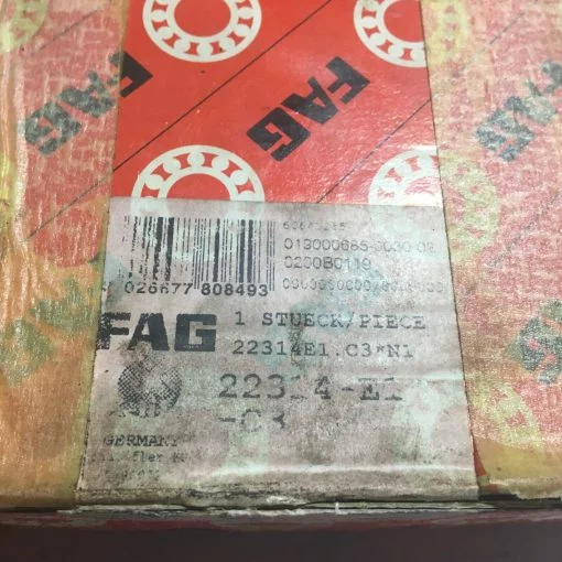 FAG 22314-E1-C3 DOUBLE ROW SPHERICAL ROLLER BEARING 22314E1C3 - Image 2