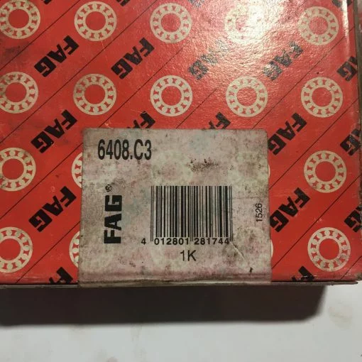 FAG 6408.C3 DEEP GROOVE RADIAL BALL BEARING - Image 2