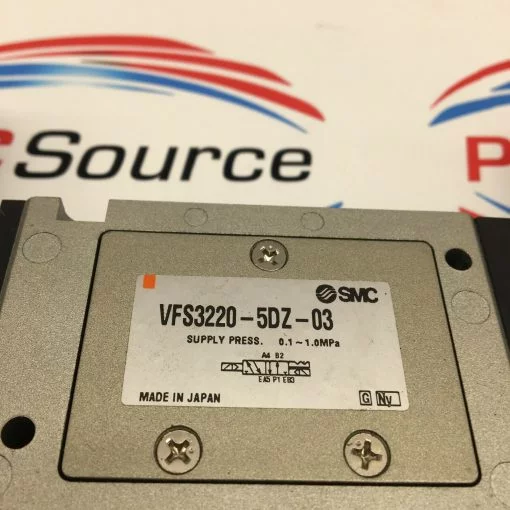 SMC VFS3220-5DZ-03 DOUBLE SOLENOID VALVE w/ CONNECTORS - Image 2