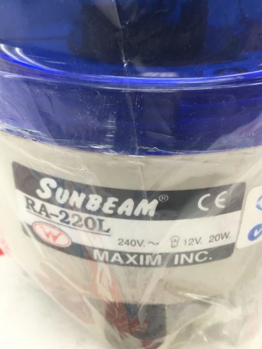 SUNBEAM BLUE ROTATING LIGHT RA-220L 220V - Image 2