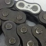 NEW! PEER BL 43 / 12-3 RIV. DOUBLE ROLLER CHAINS 2-PC 62