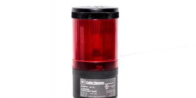 EATON CUTLER HAMMER E26BFV4 FLASHING STACKLIGHT BASE WITH RED LENS NEW! (F73) 1