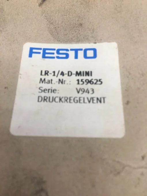 FESTO LR-1/4-D-MINI 159625 SERIES V943 - Image 2