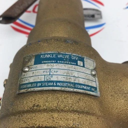 KUNKLE 6010GH 1 1/4 75PSI RELIEF VALVE - Image 2
