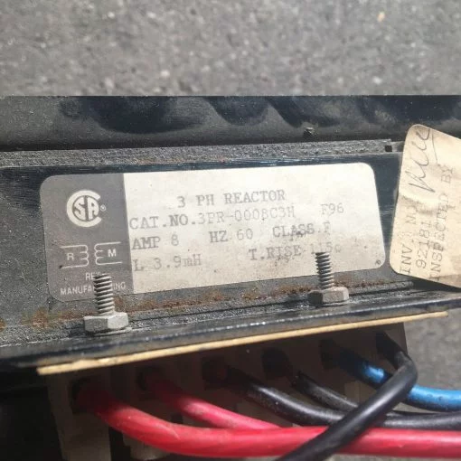 REX MFG 3PR-0008C3H F96 3-PHASE REACTOR - Image 3