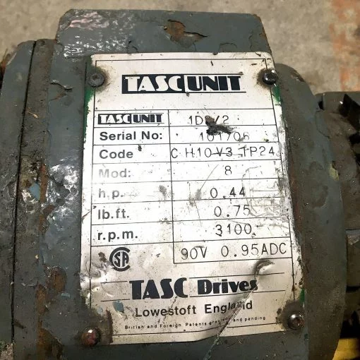 HAWKER SIDDELEY D71GC R860750 MOTOR with TASC UNIT 1D2/2 3PH DRIVE 3420RPM & POWERATIO GEARBOX - Image 2