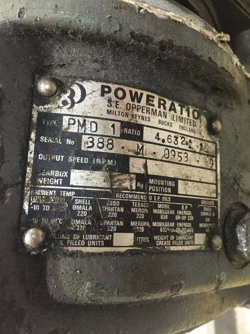 HAWKER SIDDELEY D71GC R860750 MOTOR with TASC UNIT 1D2/2 3PH DRIVE 3420RPM & POWERATIO GEARBOX - Image 6
