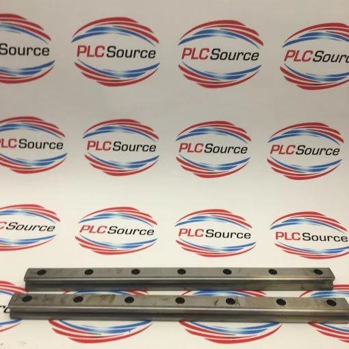 THK LM RAILS 15-11/16" L 15/16" W  7/8" HT 3/8" BORE 2 RAILS