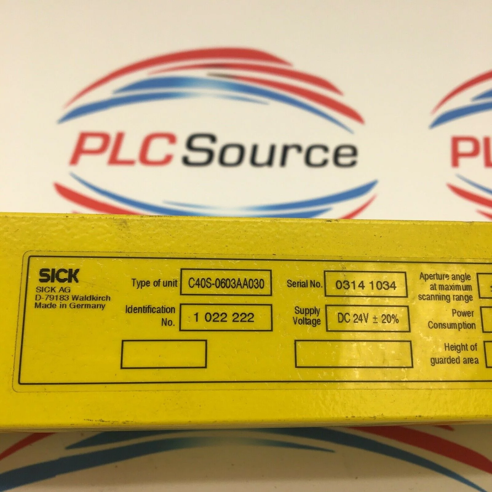 SICK C40S-0603AA030 Light Curtain Sender 1 022 222 24V 3.9W 600MM 30MM - Image 2