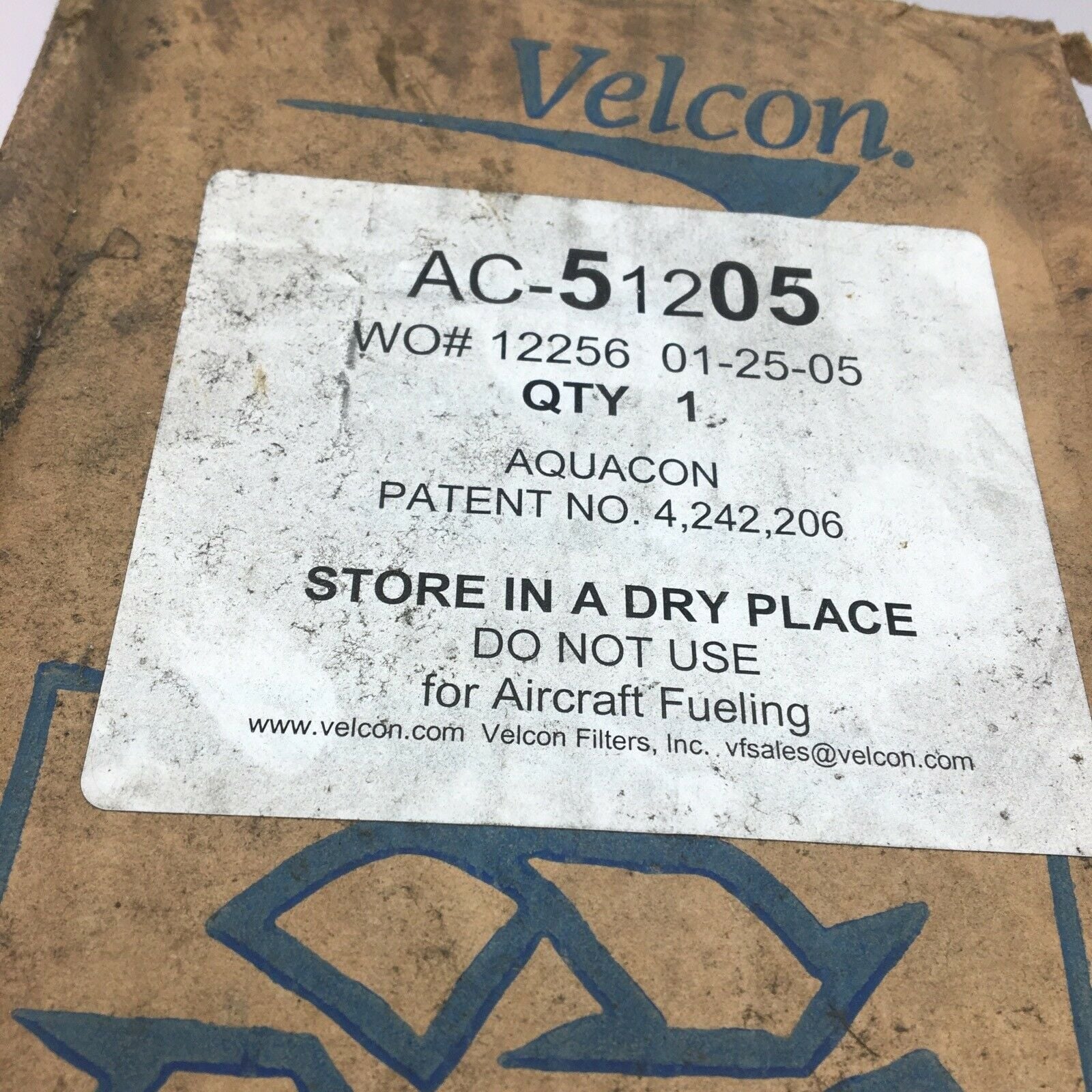 Velcon filters model #AC-71805 Aquacon 