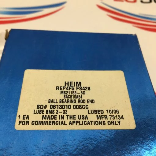 HEIM REP4F5 FS428 BALL BEARING ROD END - Image 2