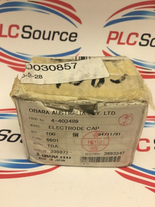 OBARA AUSTRALIA 4-403489 ELECTRODE CAP