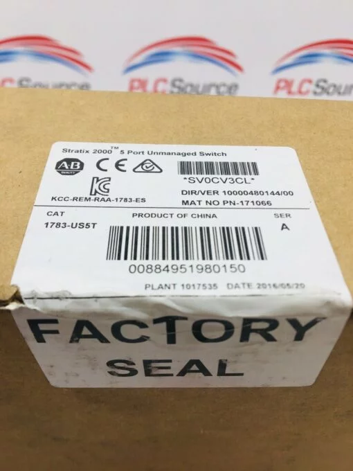 ALLEN BRADLEY 1783-US5T SERIES A STRATIX 2000 5 PORT ETHERNET SWITCH - Image 2