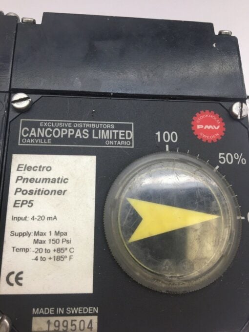 Cancoppas Ltd. EP5 ELECTRO PNEUMATIC POSITIONER Valve Control System - Image 2