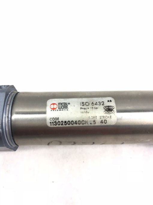 NEW METAL WORK 1130250040CN ISO 6432 AIR CYLINDER 25 BORE 40 STROKE (H297) 2