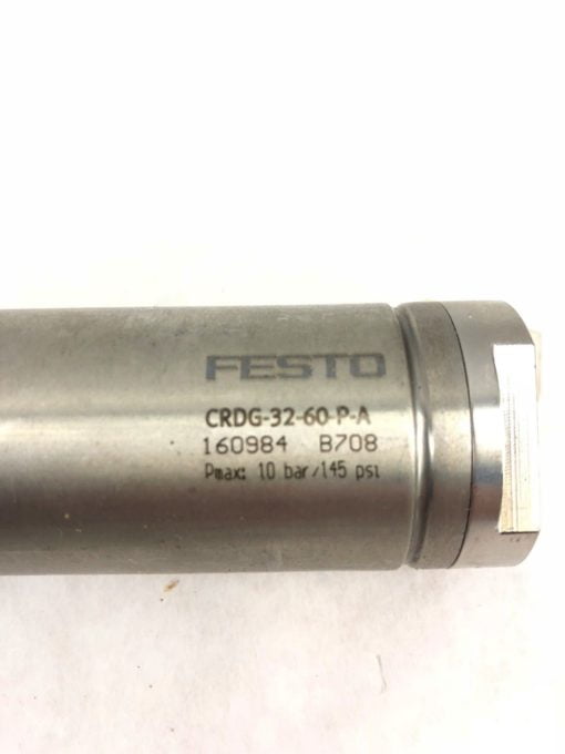 NEW FESTO CRDG-32-60-P-A 160984 B708 10 BAR 145 PSI CYLINDER, FAST SHIP! (H297) 2