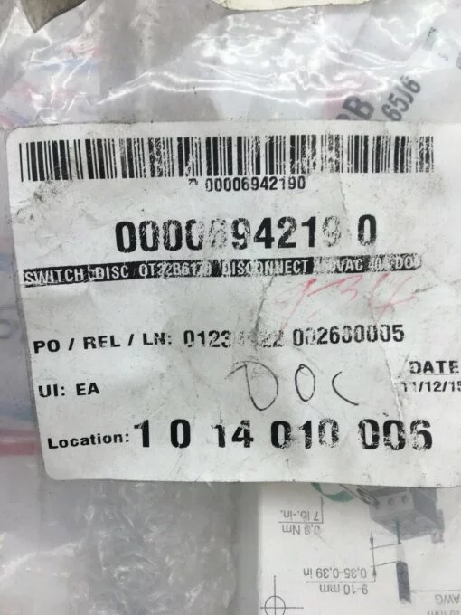 ABB OT32B6-170  SHAFT DISCONNECT SWITCH KIT - Image 3