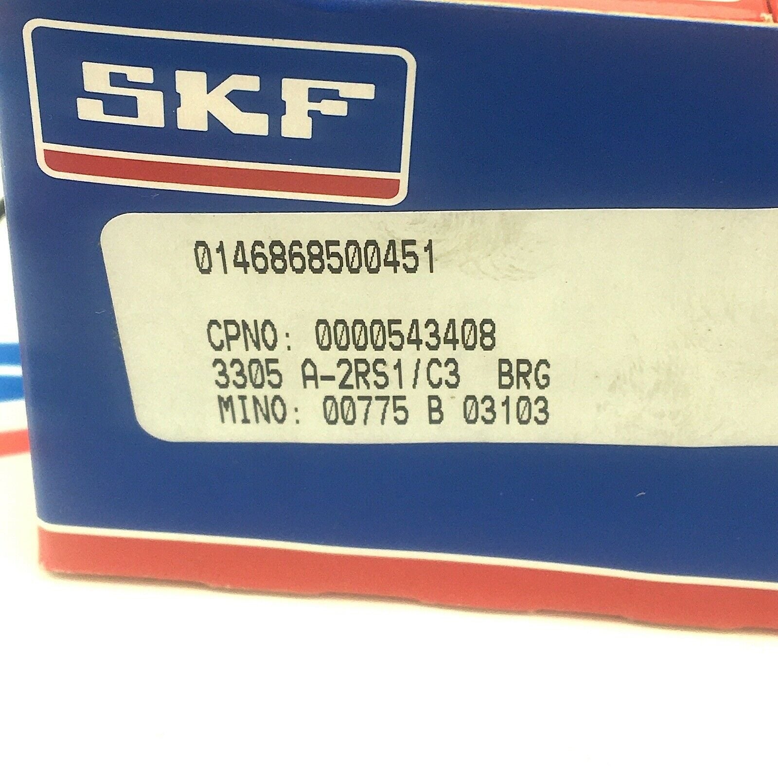 SKF 3305A2RS1C3 DOUBLE ROW BALL BEARING 